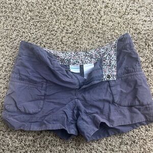 Columbia Cargo Shorts with Floral Lining